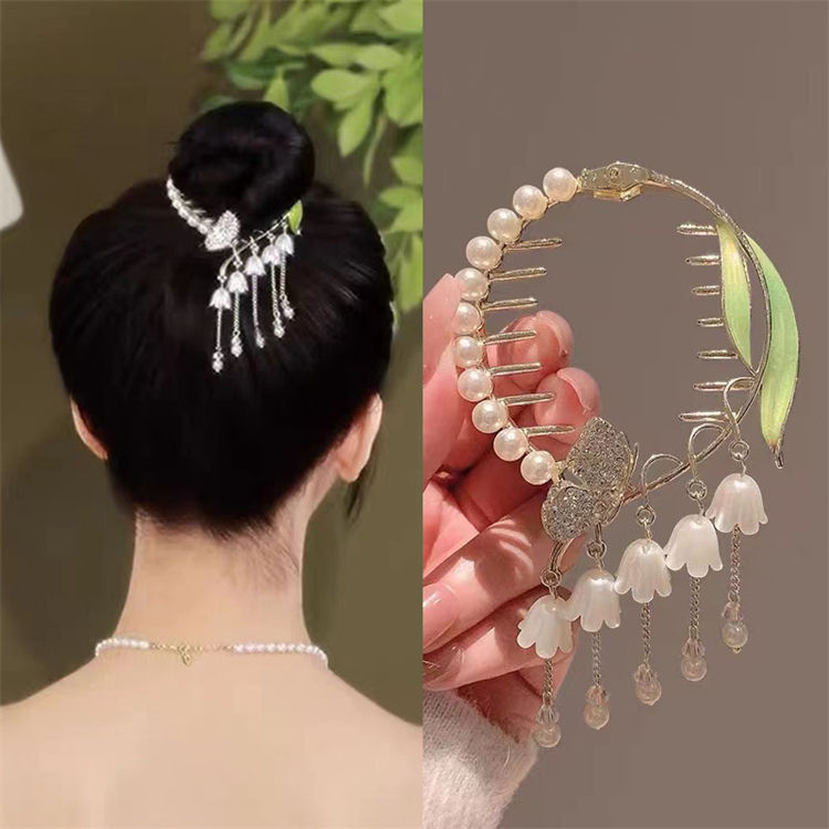 Hairpin Pearl Hair Grab
